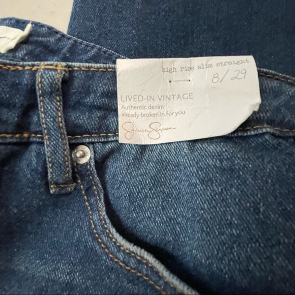 Jessica Simpson high rise slim straight jeans size 8/29 - Picture 10 of 14